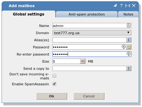 How to create a mailbox