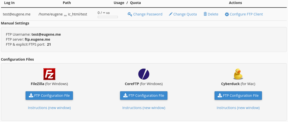 How to manage FTP accounts - Image 10 How to manage FTP accounts - Image 10
