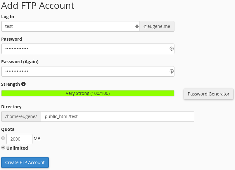 How to manage FTP accounts - Image 2 How to manage FTP accounts - Image 2
