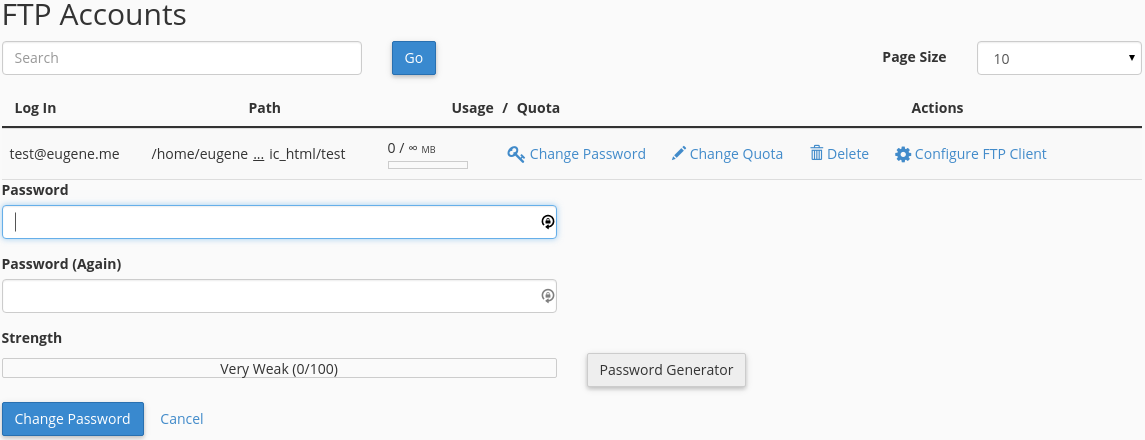 How to manage FTP accounts - Image 6 How to manage FTP accounts - Image 6