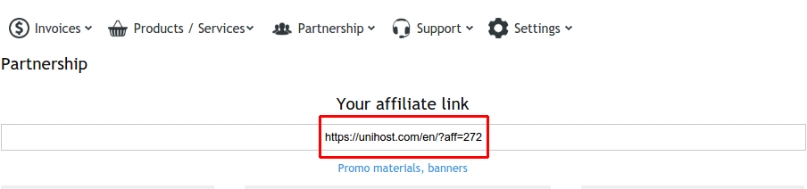 Unihost Affiliate Program