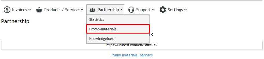 Unihost Affiliate Program