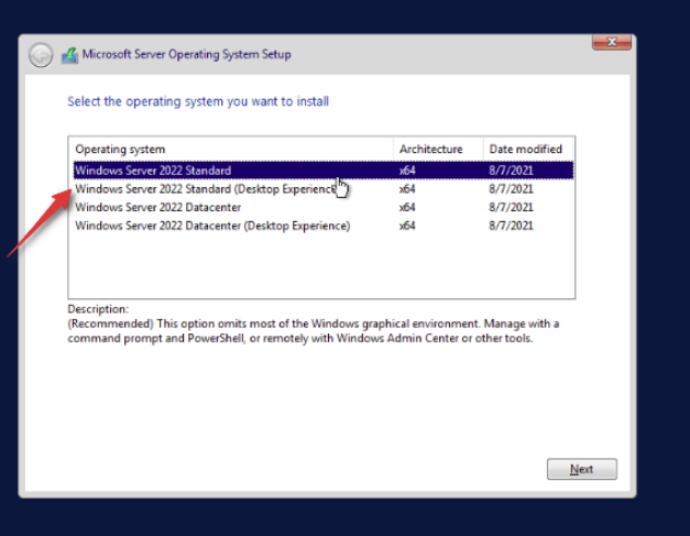 Installing Windows Server 2022 on a UNH VPS - Image 6 Installing Windows Server 2022 on a UNH VPS - Image 6