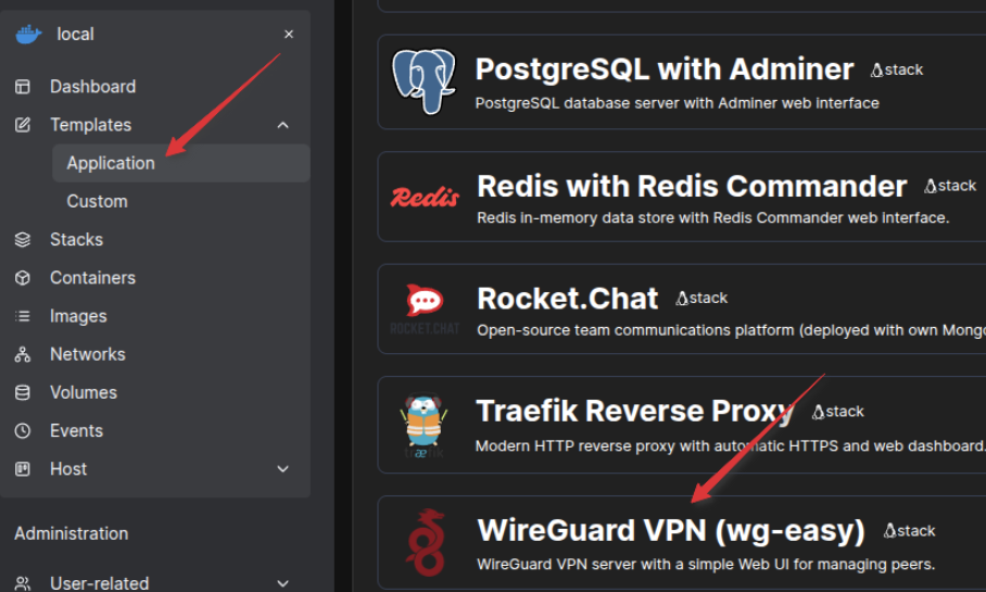 Installing WireGuard UI with Portainer - Image 4 Installing WireGuard UI with Portainer - Image 4