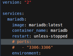 Установка MariaDB с помощью Portainer - Image 4 Установка MariaDB с помощью Portainer - Image 4