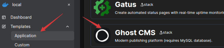 Установка Ghost CMS с помощью Portainer - Image 1