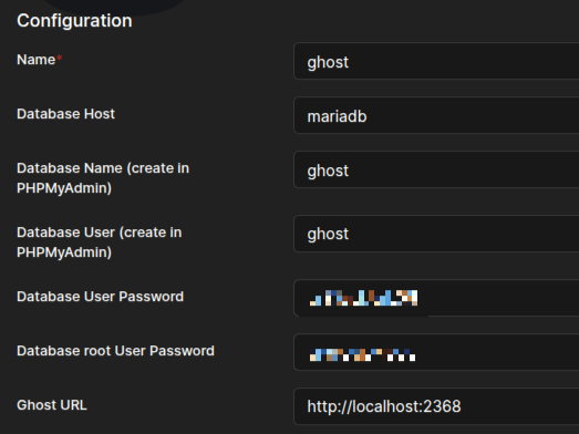 Установка Ghost CMS с помощью Portainer - Image 2
