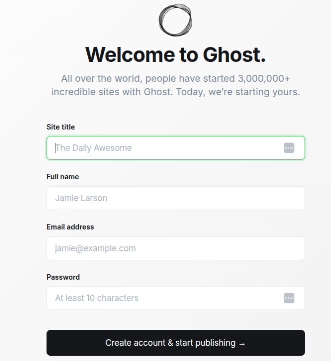 Установка Ghost CMS с помощью Portainer - Image 6