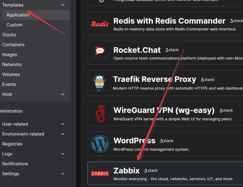 Установка Zabbix с помощью Portainer - Image 1 Установка Zabbix с помощью Portainer - Image 1