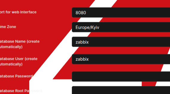 Установка Zabbix с помощью Portainer - Image 2 Установка Zabbix с помощью Portainer - Image 2