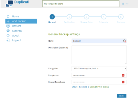 Installing Duplicati with Portainer - Image 14 Installing Duplicati with Portainer - Image 14