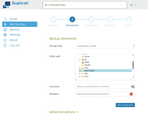 Installing Duplicati with Portainer - Image 16 Installing Duplicati with Portainer - Image 16