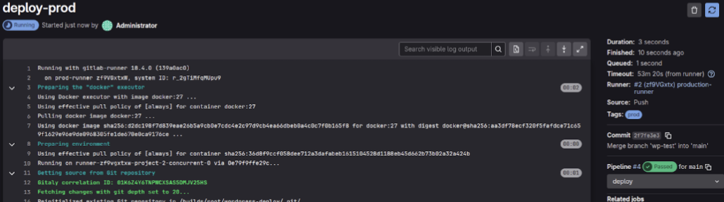 Setting up a basic project deployment (CI/CD) - Image 15