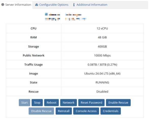 Managing an LVP VPS through the Unihost Client Area - Image 1 Managing an LVP VPS through the Unihost Client Area - Image 1
