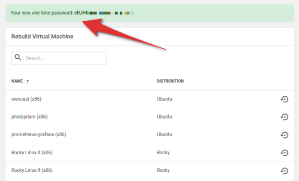 Managing a UNH VPS through the Unihost Client Area - Image 6 Managing a UNH VPS through the Unihost Client Area - Image 6