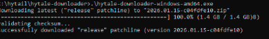 Встановлення сервера Hytale на серверах Unihost (Windows і Linux) з AdminUI - Image 3